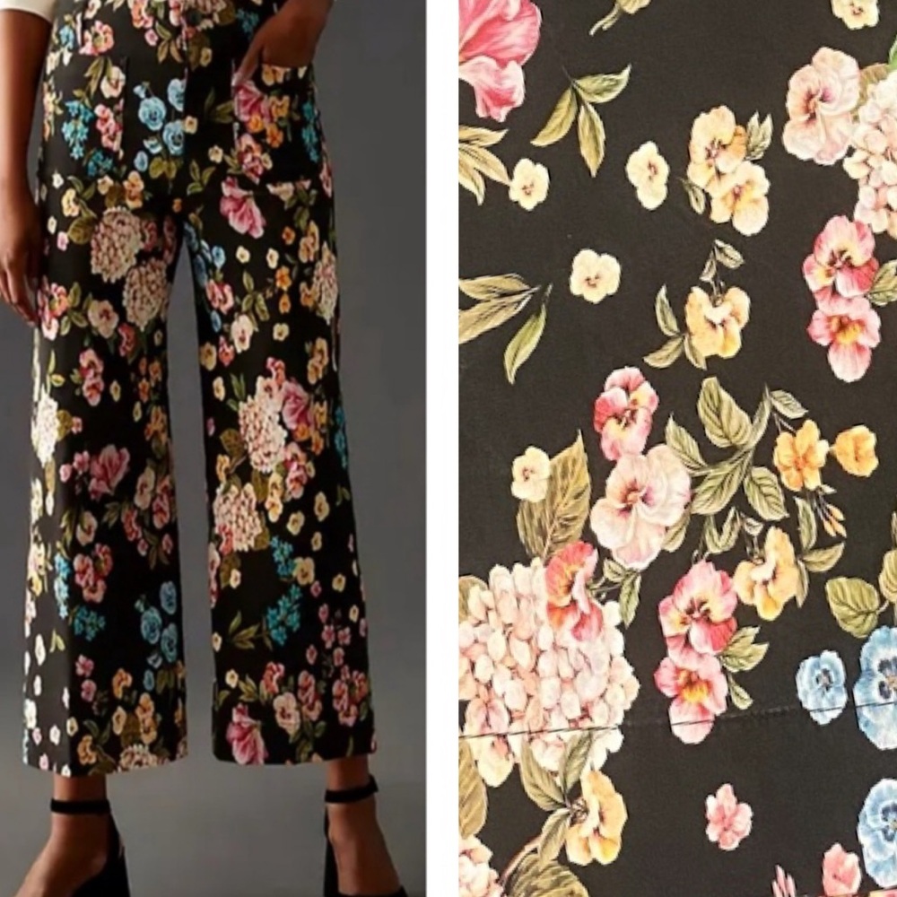 Maeve The Colette Cropped Wide-Leg Pants By Anthropologie 27